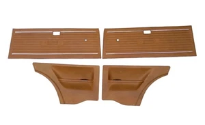 Juego de paneles de puerta cartón de puerta beige marrón delantero trasero original Opel Kadett C City - Imagen 1 de 10