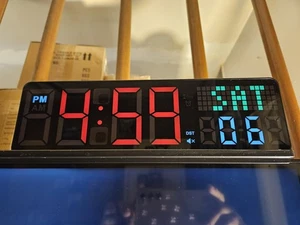 Orologio Allenamento Palestra Timer con Secondi 5 Modalità di Visualizzazione 4 Allarmi Telecomando NUOVO - Foto 1 di 10