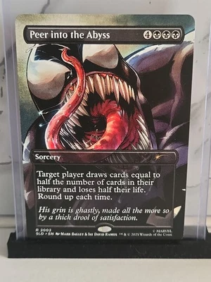 Peer Into The Abyss MTG Spider-Man Secret Lair Borderless Regular - Image 1 of 2