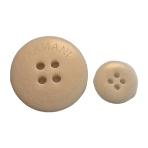 Armani Collezioni Replacement Buttons 4 Hole Cream Tan Off White - Picture 1 of 8
