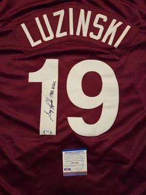 Phillies – Greg Luzinski - #19 Signed Jersey – “1980 W.S.C” – PSA Certified - Image 1 of 4