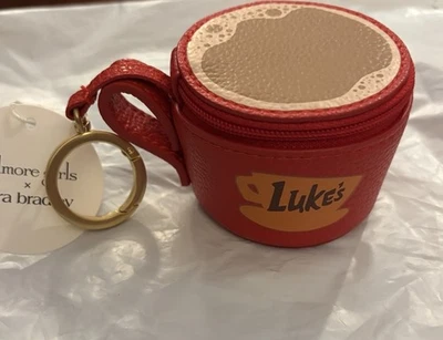 Vera Bradley Gilmore Girls Luke's Coffee Cup Coin Purse with Keychain Bag Charm - Image 1 of 4