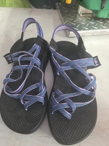 Sandalias para mujer Chaco Cloud punta abierta azules talla 9 - Imagen 1 de 4
