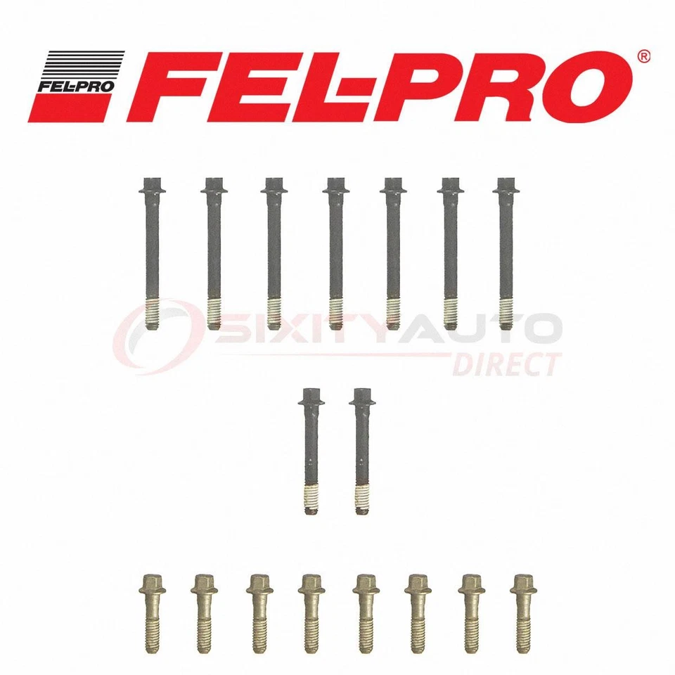Fel-Pro Cylinder Head Bolt Set for 1956-1959 Chevrolet 3100 - Engine Block  ti Foto 1 de 4