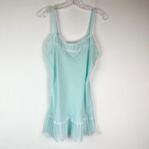 Babydoll Victoria’s Secret para mujer con volantes azul talla M nuevo sin etiquetas - Imagen 1 de 6