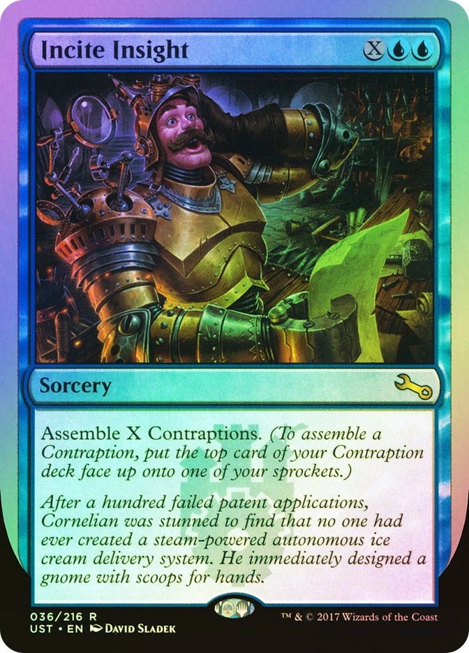 MTG FOIL Incite Insight  - Unstable #036 - Image 1 of 1