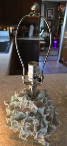 Contemporary Ribbon FAUX CORAL And Lucite  12" TABLE LAMP - Picture 1 of 10