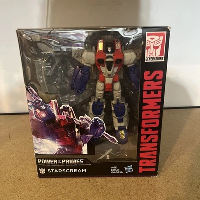 Hasbro Transformers POTP Power of the Primes Voyager Class Starscream Figure Jet - Image 1 of 4
