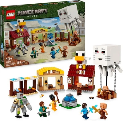 LEGO 21273 Minecraft Attacco al villaggio del Ghast-pallone per Bambini 10+