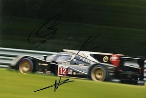 Le Mans Nicolas Prost, Nick Heidfeld & Neel Jani Hand Signed Photo 12x18" F - Picture 1 of 1
