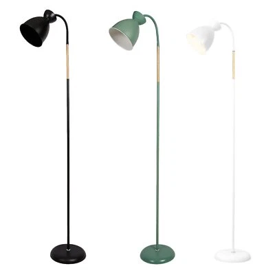 stehlampe E27 weiß Stehleuchte wohnzimmer Deckenfluter Standleuchte Leselampe - Bild 1 von 4