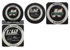 MICHIGAN K-WINGS OFFICIAL IHL GAME PUCK INGLASCO MFG. MADE IN CANADA 🇨🇦