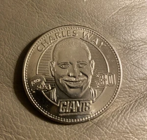 1998 Exclusive NY Giants Charles Way Tailgate Club Collectable Coin - Picture 1 of 9