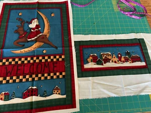 Leslie Beck "Tis The Season" Christmas Cotton Quilt Pieces Fabric OOP - Picture 1 of 1