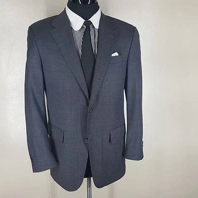 J.Presss Charcoal Gray  Wool Sport Coat -No Pants-3 Rd Btn Roll  Fit 40 -41 Reg - Image 1 of 4