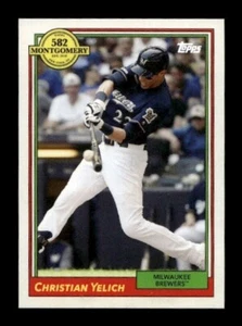 2022 Topps 582 Montgomery Club Set 2 Christian Yelich #17 - Picture 1 of 2