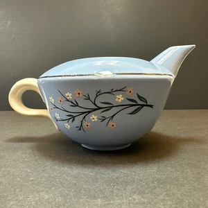 Vintage MCM Homer Laughlin Skytone Bluemont Creamer Pitcher ca 1954 Retro - Picture 1 of 21