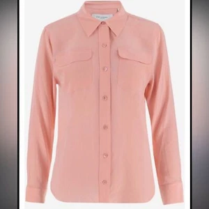 Equipment silk button shirt peach pink size XS - Picture 1 of 6