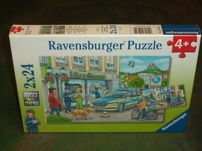 Police at Work! - 2 x 24 Pieces Ravensburger Puzzle New! 05031 - Image 1 of 2