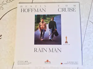 Rain Man Laserdisc Movie Cruise Hoffman 2 Disc Set *Tested - Picture 1 of 4