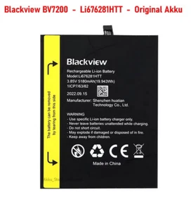 Blackview BV7200 Akku -  5180mAh -  Li676281HTT -  Original - DHL Versand - Bild 1 von 1