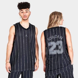 NEW Jordan Essentials Printed Jersey Black White DM1380-010 Men’s Size XXL - Picture 1 of 5