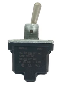 HONEYWELL MICRO SWITCH 2NT1-2 ON-OFF DPST SEALED TOGGLE 15A AC/DC HDWR INCL NEW - Picture 1 of 9