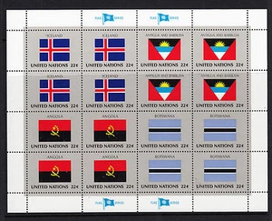 103815/ UNO 1986 - KB Mi 499/514 - Flaggen - ** - M€ 25,60+ - Picture 1 of 4