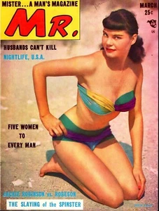 March 1950 Mr. Mister……a Mans Magazine First Issue Five Women to Every Man - Picture 1 of 2