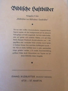 Biblische Haftbilder, Ausgabe H, Vintage, Religion, Pädagogik Theologie - Bild 1 von 4