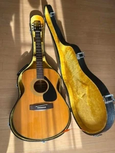 YAMAHA FG-200F Black Label Japan vintage Acoustic Guitar Used - Picture 1 of 11