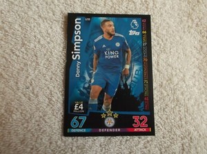 Topps Match Attax Extra 18/19 "DANNY SIMPSON" #U35 Trading Card - Update