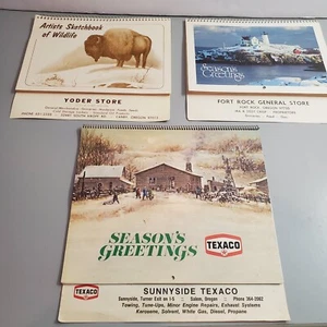 Vtg Calendar 1978 Texaco 1983 Fort Rock General Store 1983 Yoder Store - Picture 1 of 10