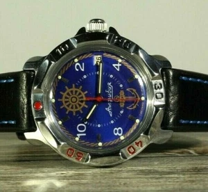 Wrist Watch Vostok Amphibia Komandirskie Calendar Vintage Soviet USSR Russian - Picture 1 of 12
