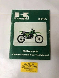 Used 1979 Kawasaki KX125 Motorcycle Owner's & Service Manual OEM 99920-1089-02 - Picture 1 of 4
