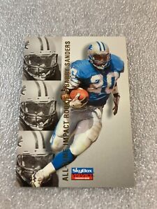 1996 Skybox Impact Barry Sanders All-Time Impact Rookie #101~L-45