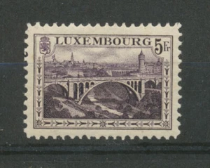 1916-24 Luxembourg N°134 5f brown purple new luxury **. Cost 48 €. P159 - Picture 1 of 2