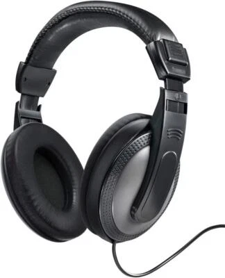 Hama TV Hi-Fi Headphones Over Ear Stereo Long Lead 6M Cable With Volume Control - Image 1 of 4