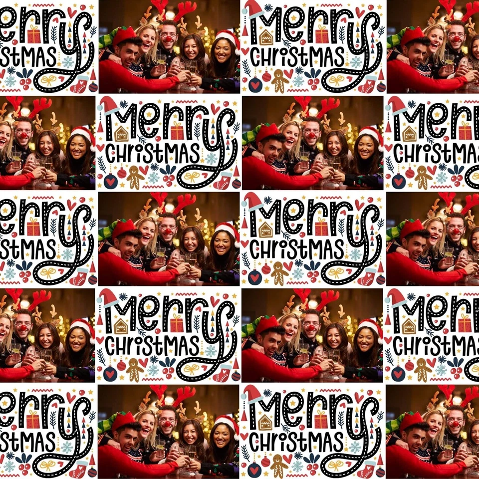 GET INVITED PERSONALISED MERRY CHRISTMAS PRESENT ADD A PHOTO PRESENT WRAPPING GIFT PAPER