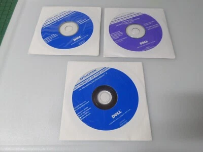 LOTE DE 3 DISCOS DEL SISTEMA OPERATIVO DELL 2006/APLICACIÓN/CONTROLADORES Y UTILIDADES Foto 1 de 4