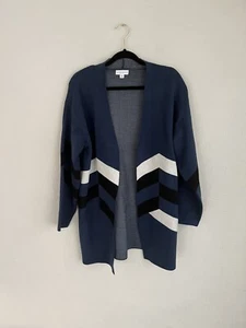 Autumn Skye Woman Blue Long Open Cardigan, Size Medium - Picture 1 of 7