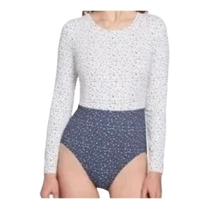 Calia by Carrie Underwood Badeanzug Damen 14 Sommersprossen schiefer Einteiler hinten zum Binden - Bild 1 von 4