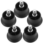 5pcs Replacement Chair Wheels Furniture Pad Glides Mushroom Office