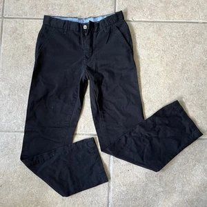 GAP Kids Black Basic Khaki Chino Pants Size 12 Boys - Picture 1 of 7