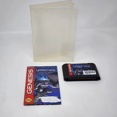 Gargoyles (Sega Genesis) Authentic Game & Manual - TESTED - Image 1 of 4