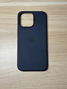 Coque silicone véritable Apple iPhone 15 Pro Max avec boîte ouverte MagSafe noire - Photo 1 sur 3