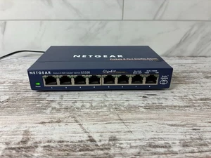 Conmutador no administrado Netgear ProSafe 8 puertos Gigabit GbE con fuente de alimentación GS108 v2 - Imagen 1 de 11