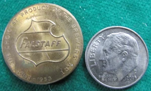 1953 Falstaff Brewery Golden Anniversary Token St. Louis Missouri Beer medal - Picture 1 of 4