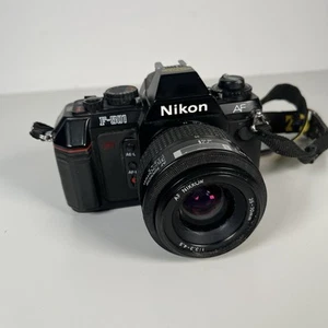 Nikon F-501 SLR 35mm Film Camera + Nikkor AF 35-70mm f/3.3-4.5 Lens - Picture 1 of 20