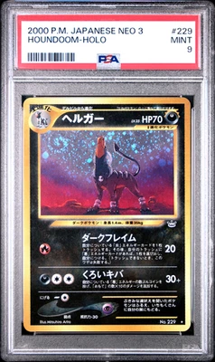 2000 POKEMON JAPANESE NEO 3 #229 HOUNDOOM-HOLO PSA 9 MIN T - Image 1 of 2